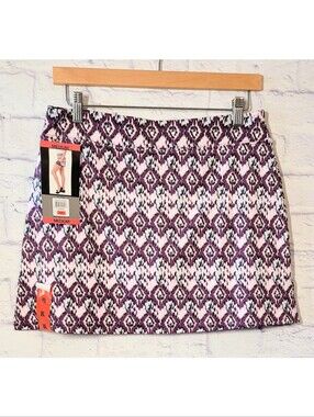Tranquility Tennis Stretch Mini Skirt Skort Womens Size M  Multicolor Golf NWT